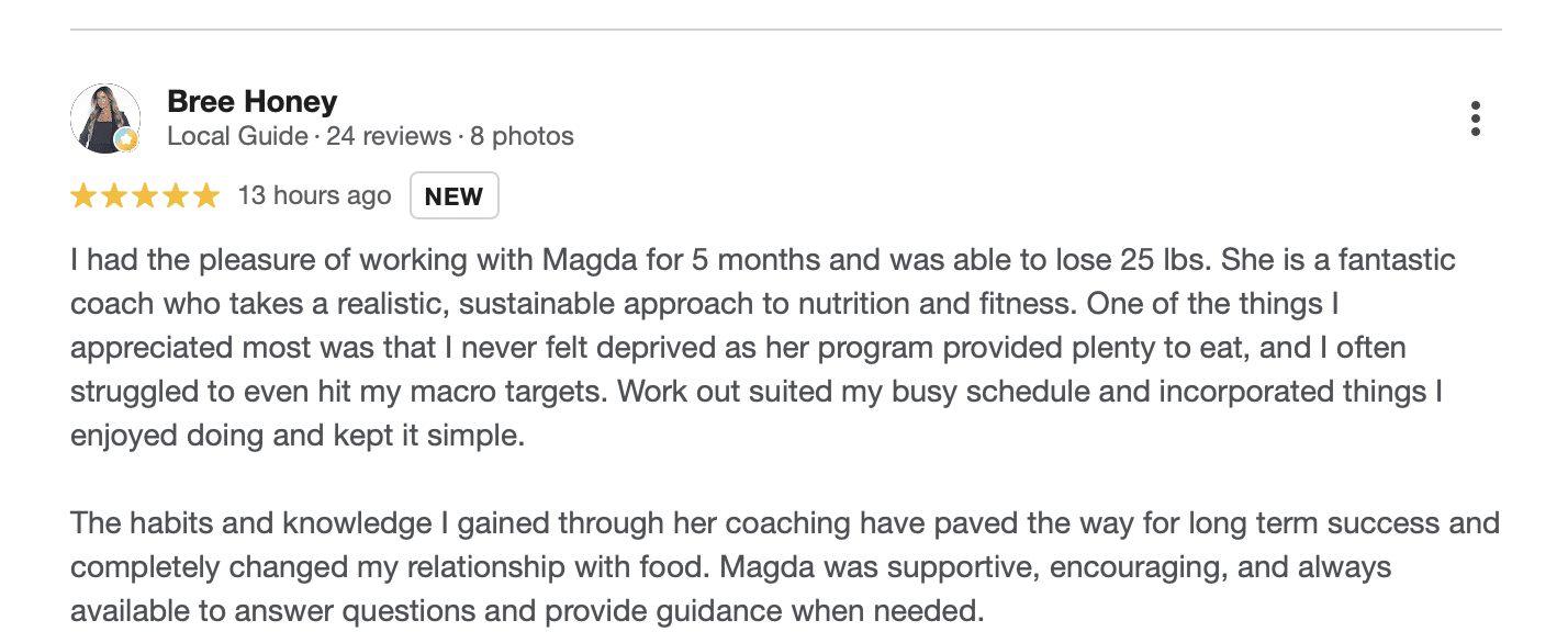 Client testimonial